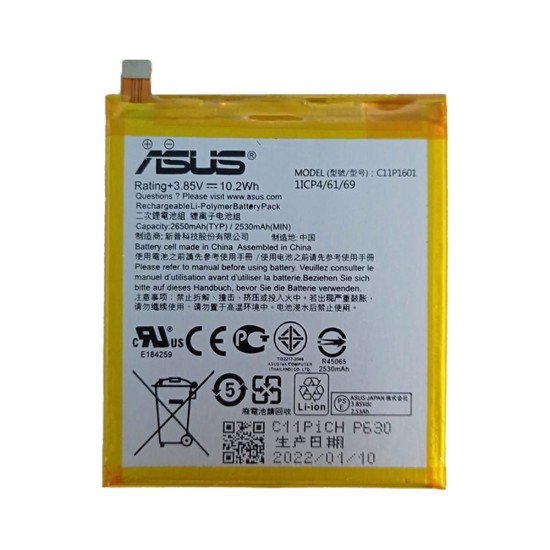 BATTERY ASUS ZENFONE 3 ZE520KL/ZB501KL/C11P1601 2650MAH